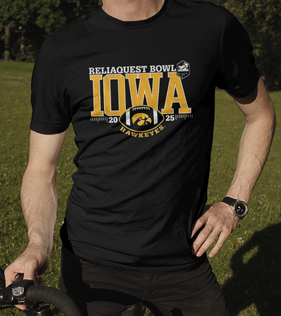 Iowa Hawkeyes Reliaquest Bowl 2025 Football Event T-Shirt