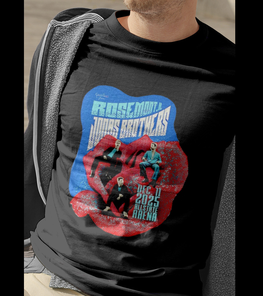 Greetings From Rosemont IL Jonas Brothers December 11 2025 Allstate Arena T-Shirt