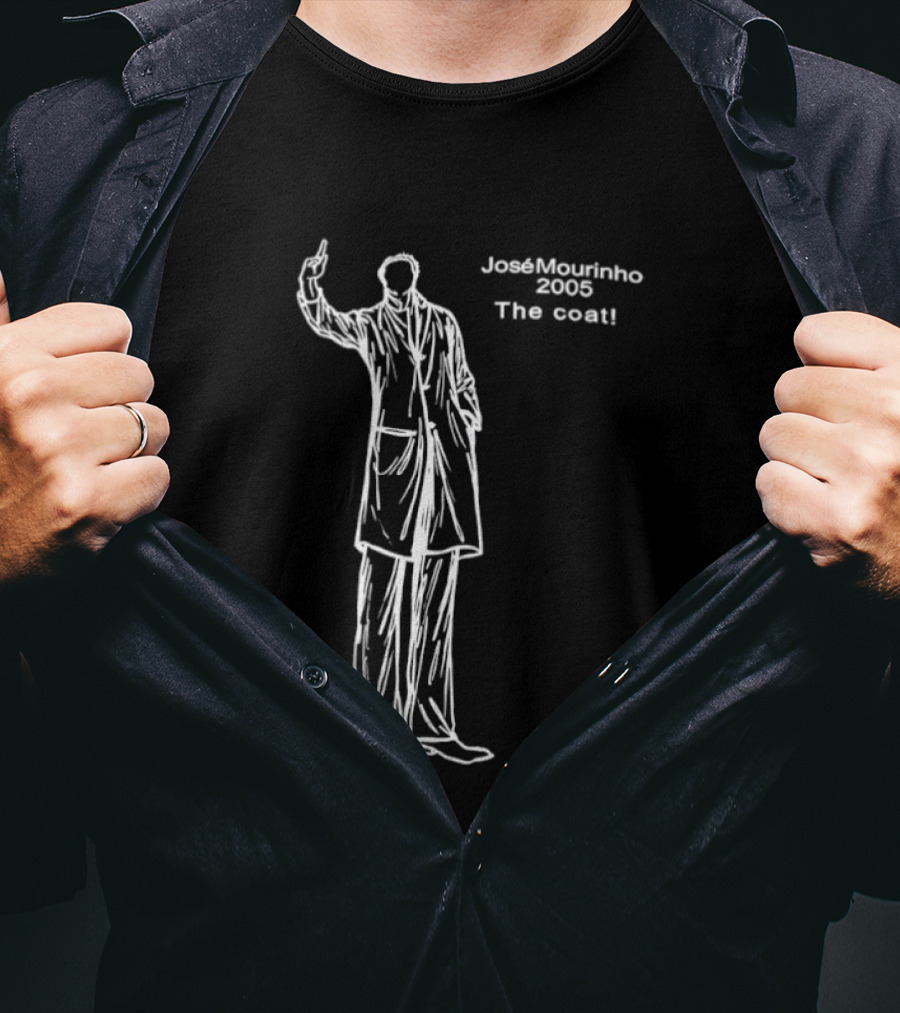 Jose Mourinho 2005 The Coat Iconic Gesture T-Shirt