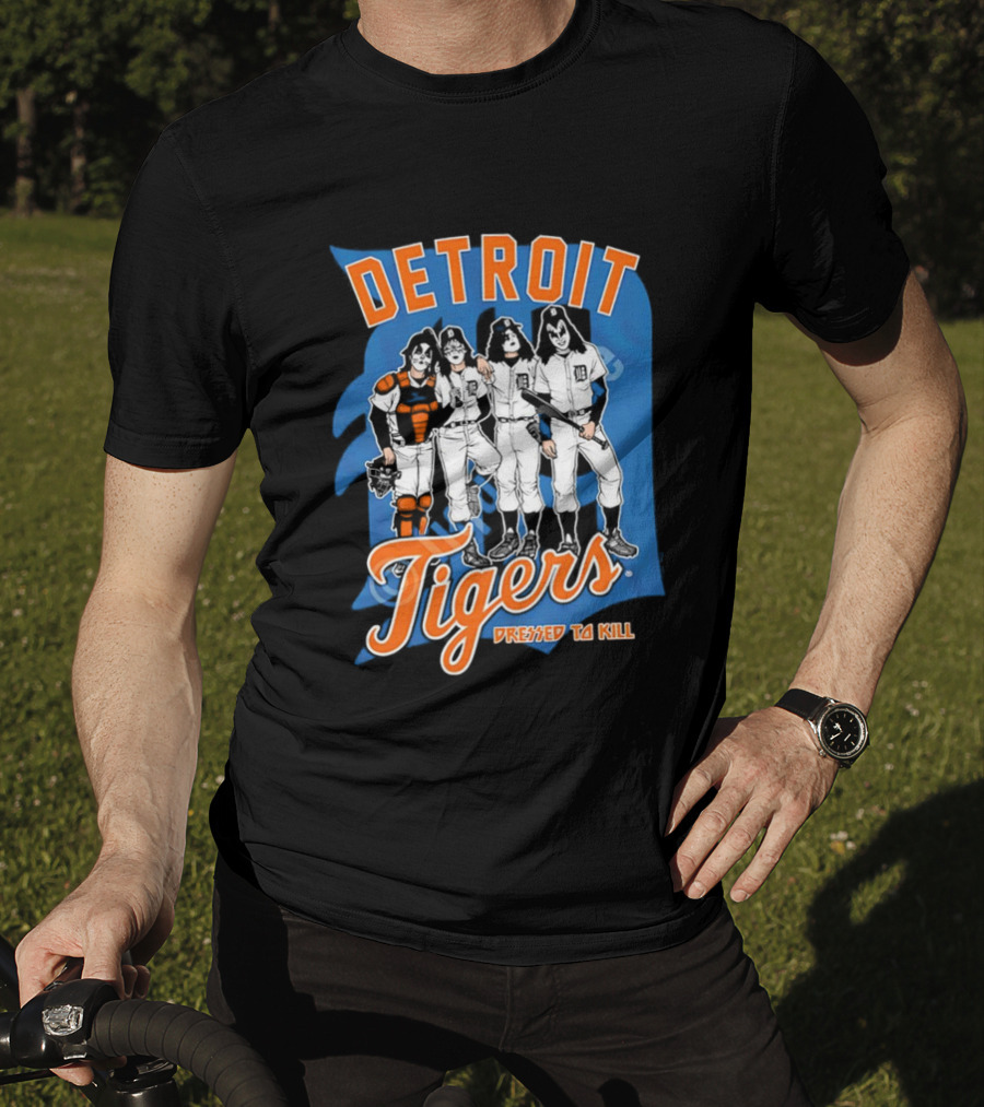 Detroit Tigers Dressed To Kill Vintage Rock T-Shirt