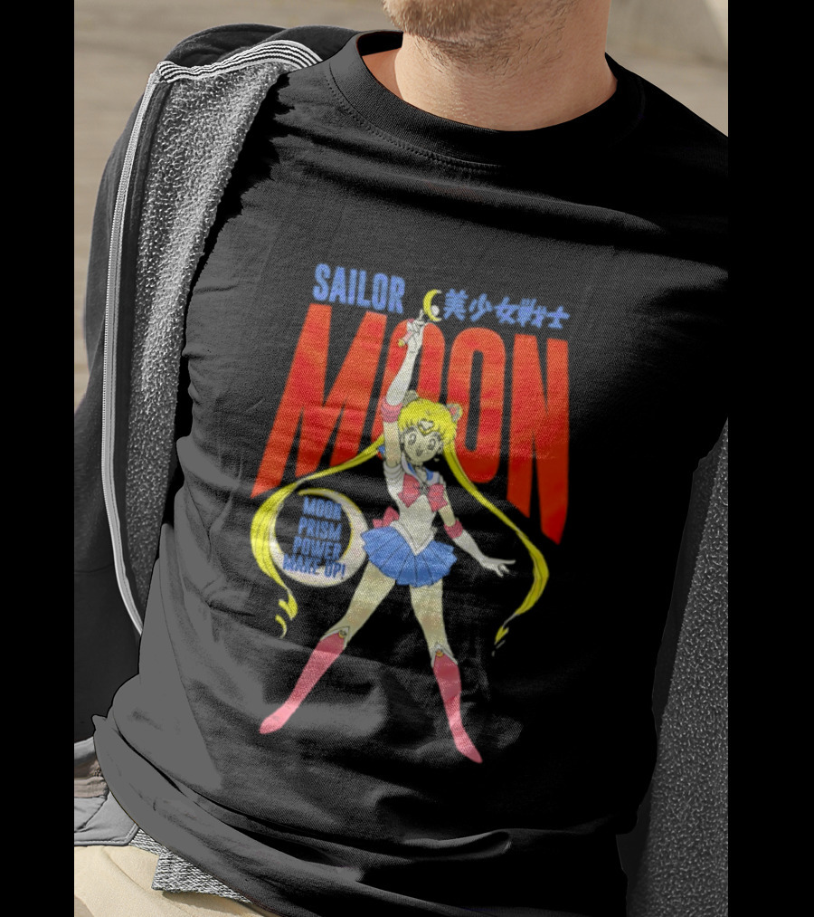Sailor Moon Prism Power Make Up Anime Iconic Transformation T-Shirt