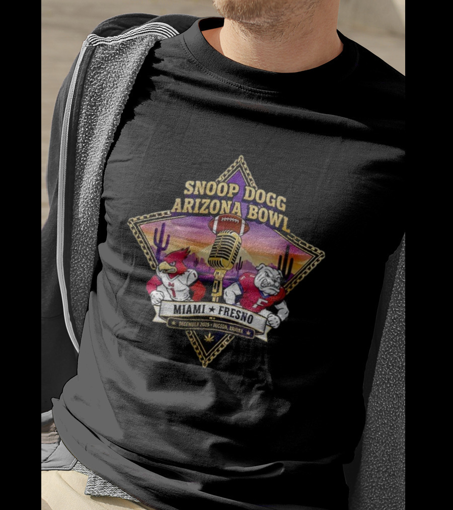 Snoop Dogg Arizona Bowl Miami Fresno December 2025 Tucson Arizona Football Showdown T-Shirt