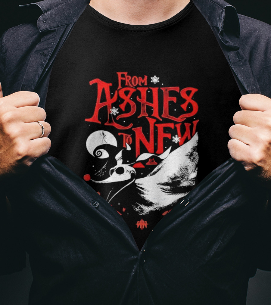 From Ashes To New Nightmare Before Christmas Skull 2025 T-Shirt