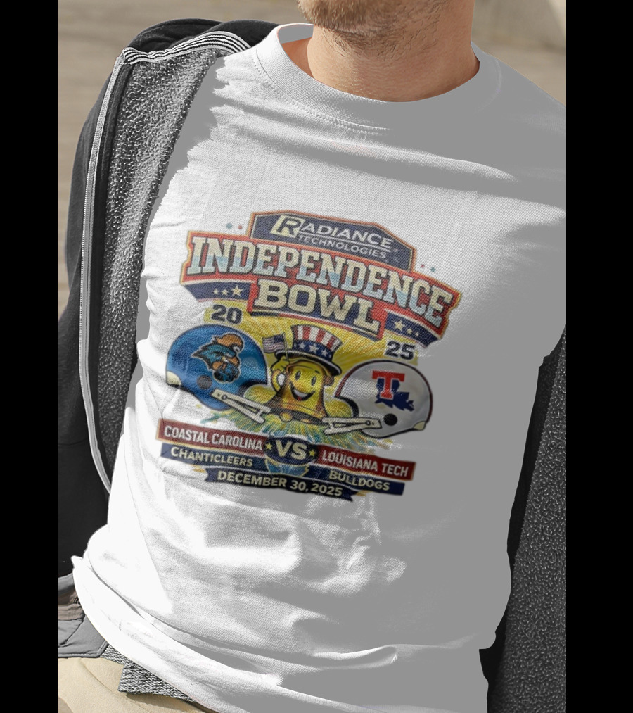 Radiance Technologies Independence Bowl 2025 Coastal Carolina Chanticleers Vs Louisiana Tech Bulldogs December 30 T-Shirt