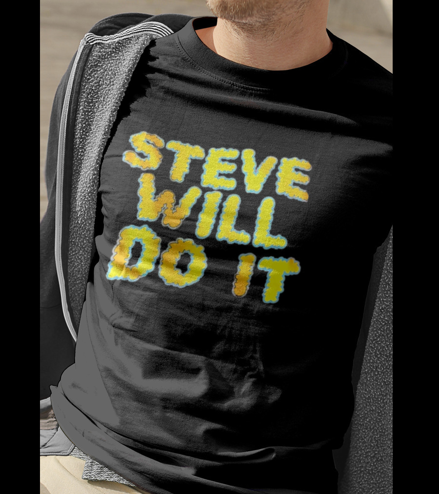 Steve Will Do It Yellow Blue T-Shirt