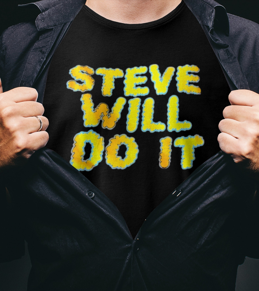 Steve Will Do It Yellow Blue T-Shirt