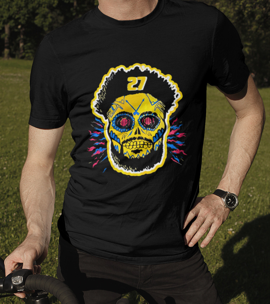 Jamal Murray Sugar Skull 27 Denver Nuggets Basketball T-Shirt