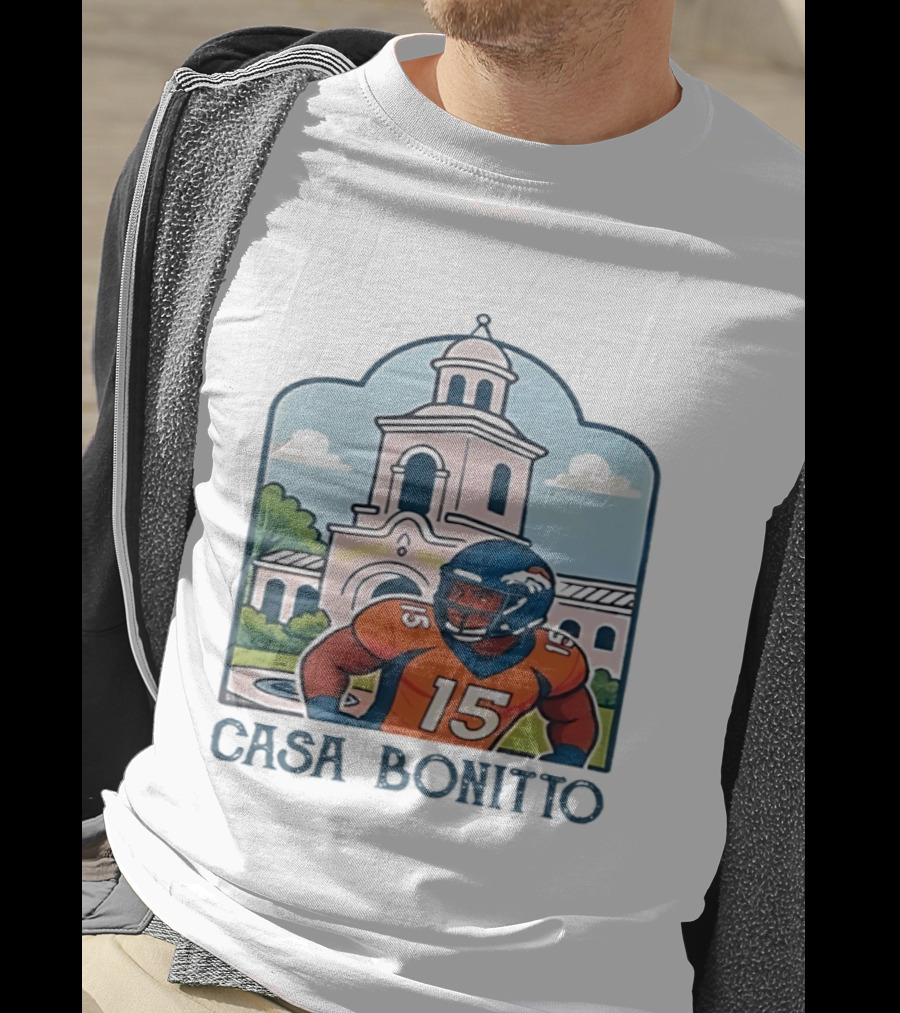 Nik Bonitto 15 Casa Bonitto Denver Broncos NFL Game Day T-Shirt