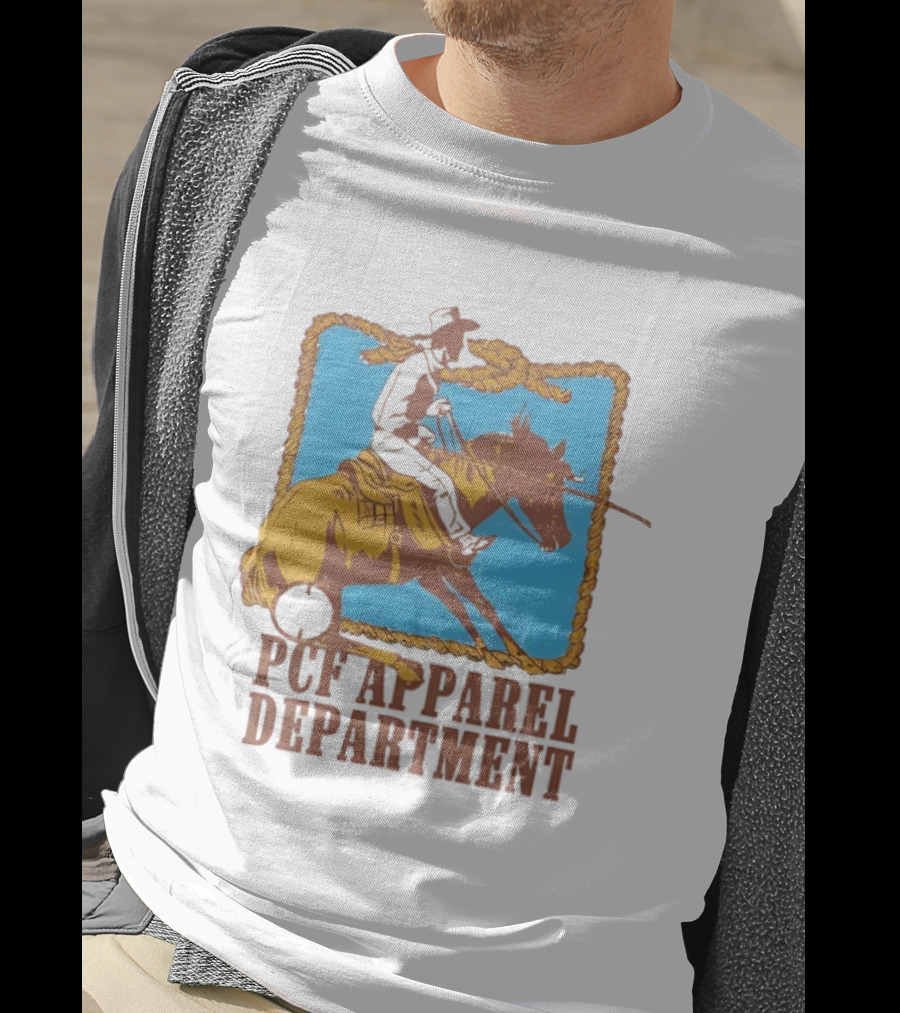 PCF Apparel Department Cowboy Horse Rope Border T-Shirt