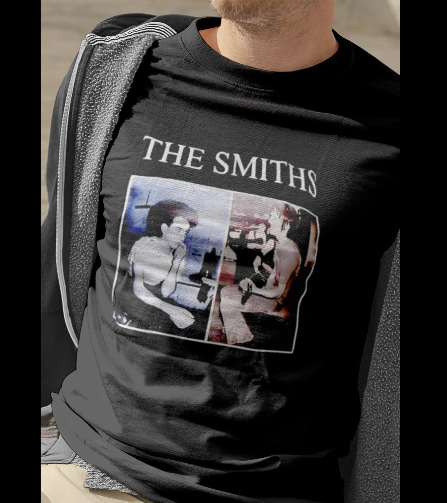 The Smiths Morrissey Johnny Marr Vintage Album Photo T-Shirt