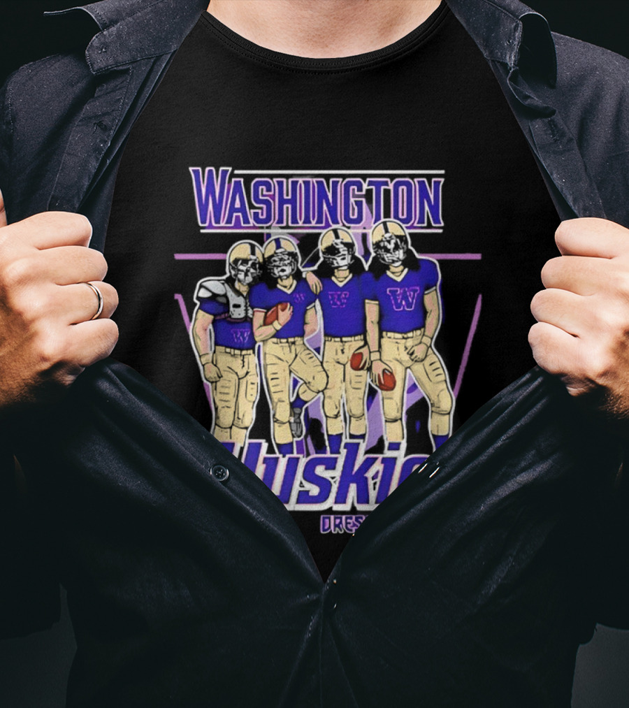 Washington Huskies Dressed To Kill Football Team T-Shirt