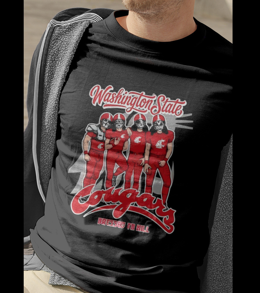 Washington State Cougars Dressed To Kill Football Team T-Shirt