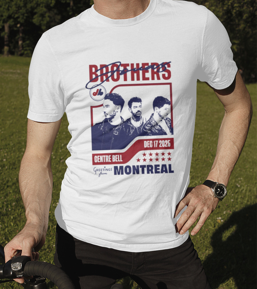 Jonas Brothers Montreal 2025 Centre Bell December 7 Concert Greetings T-Shirt