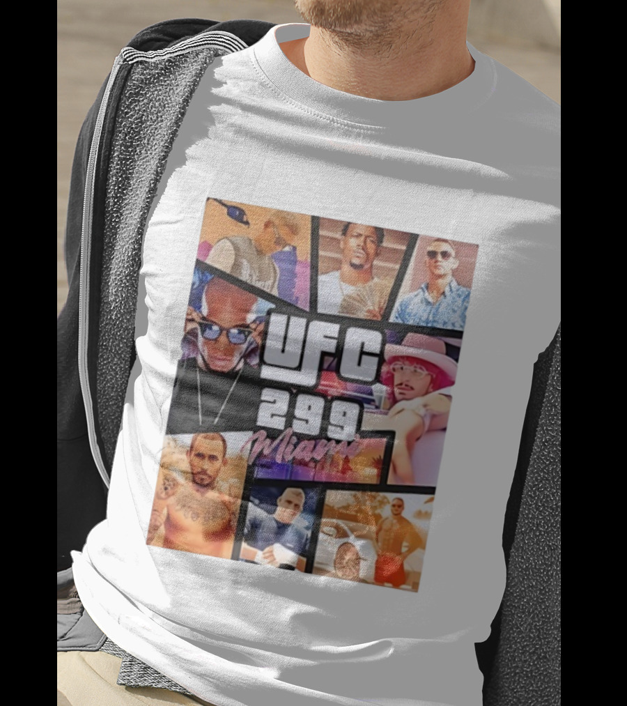 UFC 299 Miami Grand Theft Auto T-Shirt