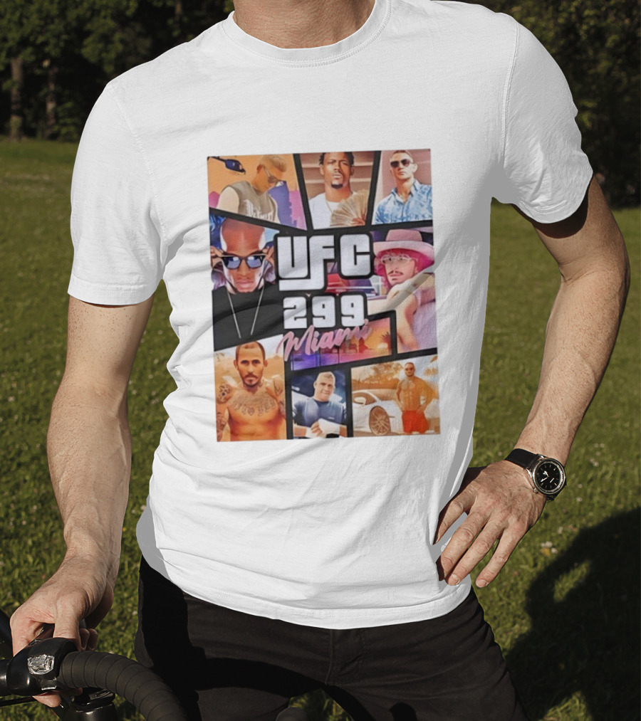 UFC 299 Miami Grand Theft Auto T-Shirt