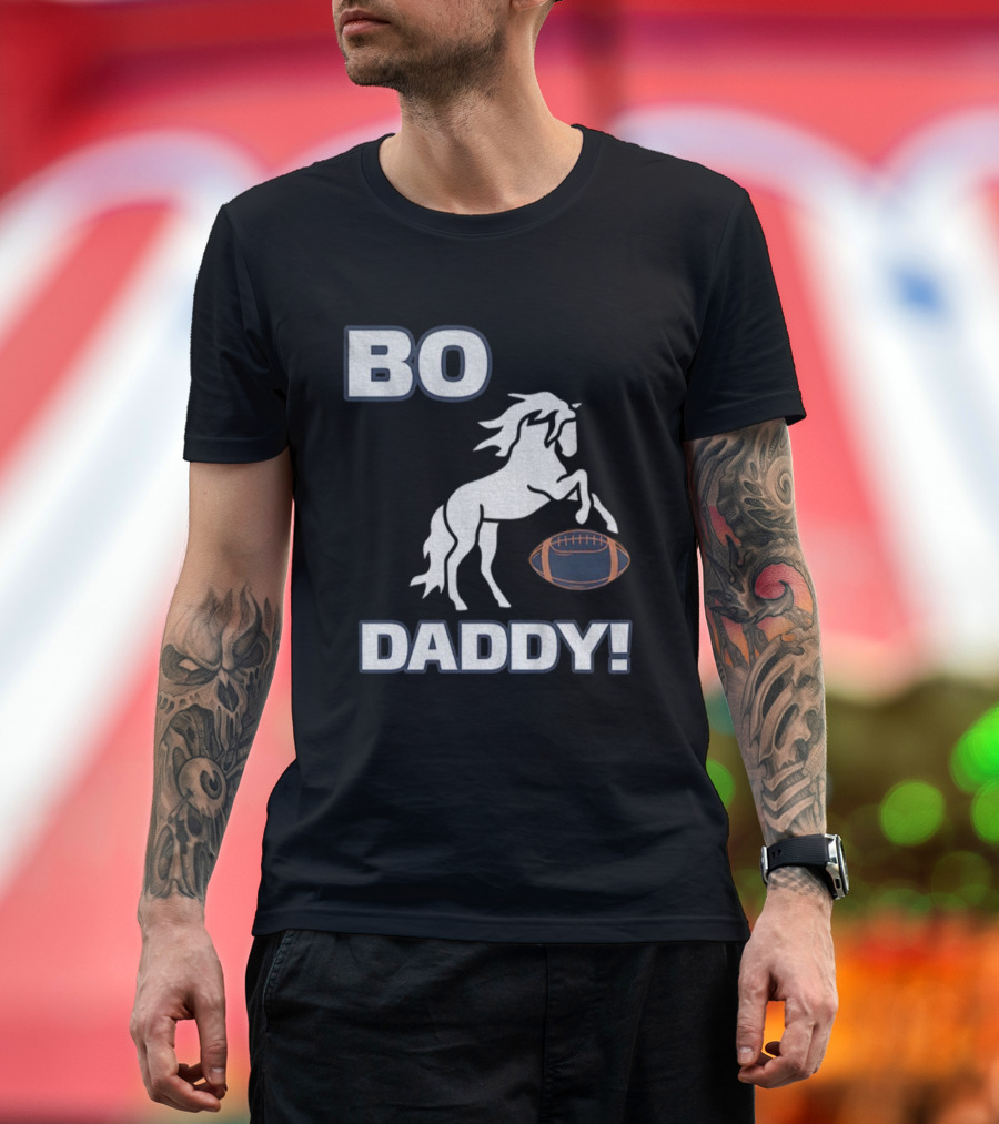 Bo Nix Denver Broncos Football Bo Daddy NFL 2025 Horseball T-Shirt