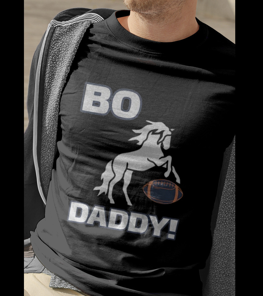 Bo Nix Denver Broncos Football Bo Daddy NFL 2025 Horseball T-Shirt
