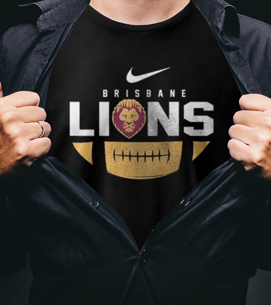 Brisbane Lions Nike Pride Of Brisbane Town Go Lions T-Shirt