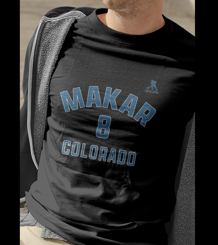 Cale Makar 8 Colorado Avalanche Hockey T-Shirt