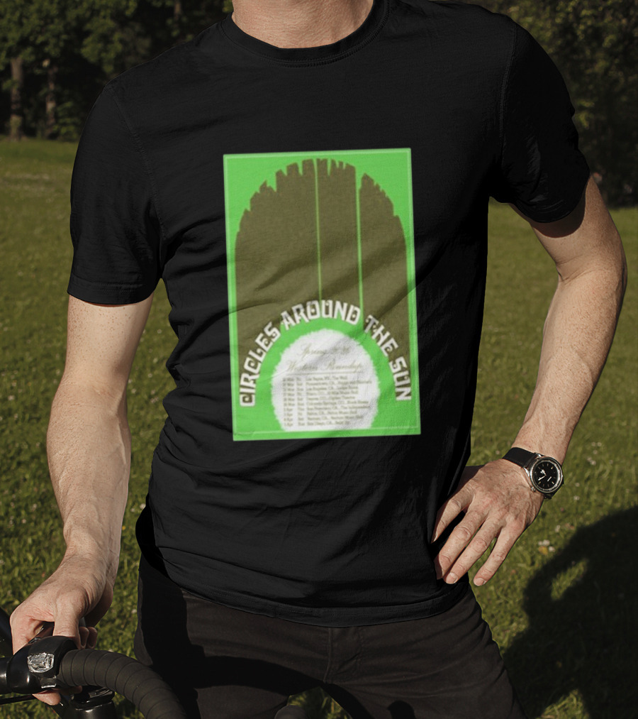 Circles Around The Sun Spring 2026 Western Roundup Tour Dates T-Shirt
