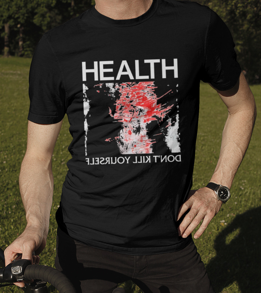 HEALTH Don't Kill Yourself Red Brush Strokes T-Shirt