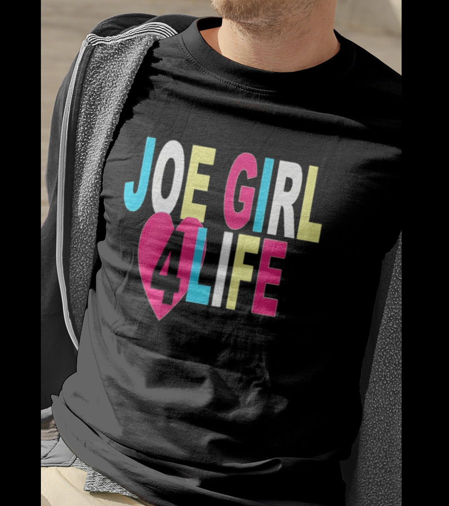Joe Girl 4 Life Heart Design Colorful T-Shirt