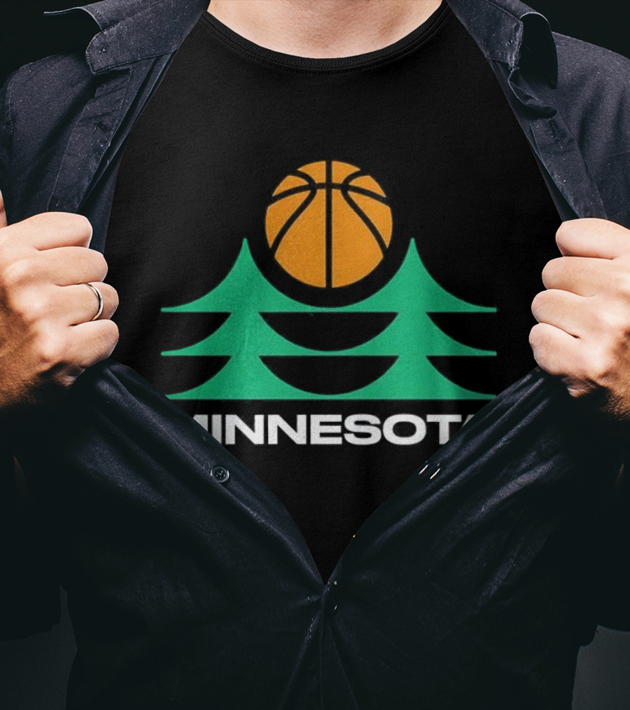 Minnesota Timberwolves Basketball Pine Trees Estd 1989 T-Shirt