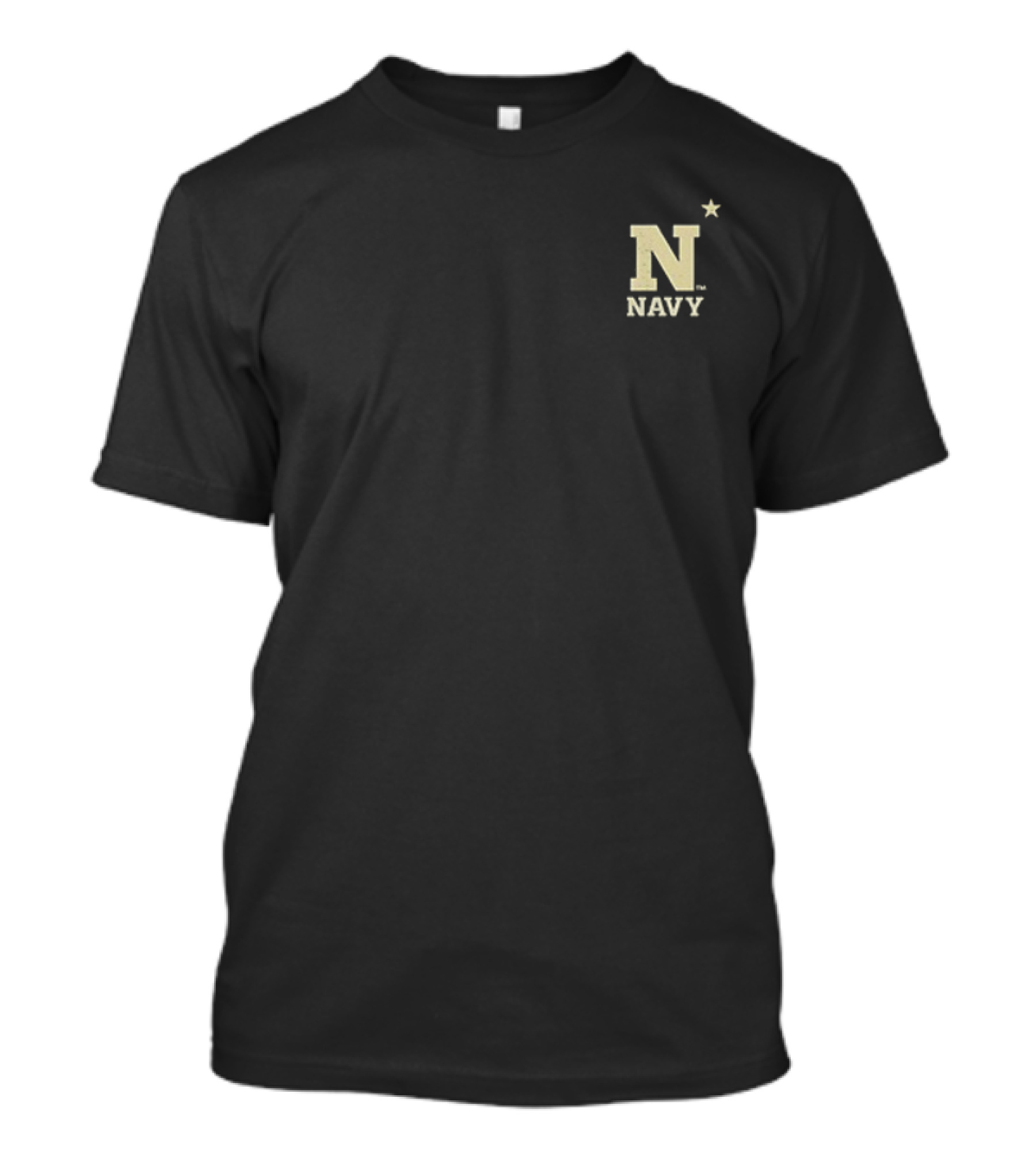 Navy Midshipmen Happy Holidays Snowy Polaroid Mascot N Star T-Shirt