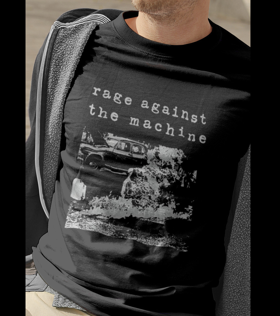 Rage Against The Machine Vintage Album Cover Amalgalm T-Shirt