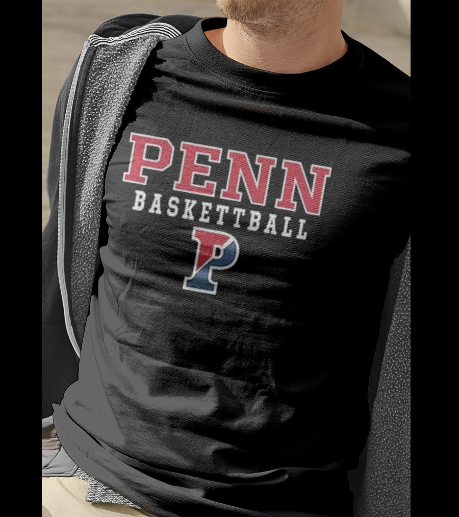 The Wilds Daniel Faber Penn Basketball Red Blue P Penn T-Shirt