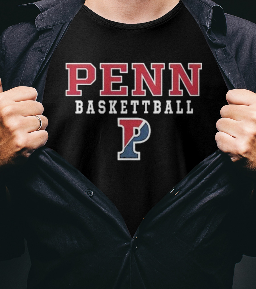 The Wilds Daniel Faber Penn Basketball Red Blue P Penn T-Shirt