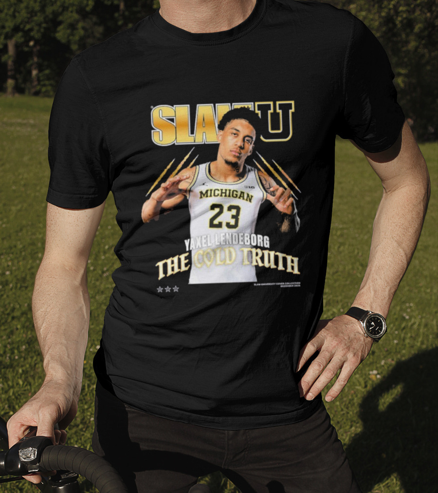 SlamU Yaxel Lendeborg Michigan 23 The Cold Truth T-Shirt