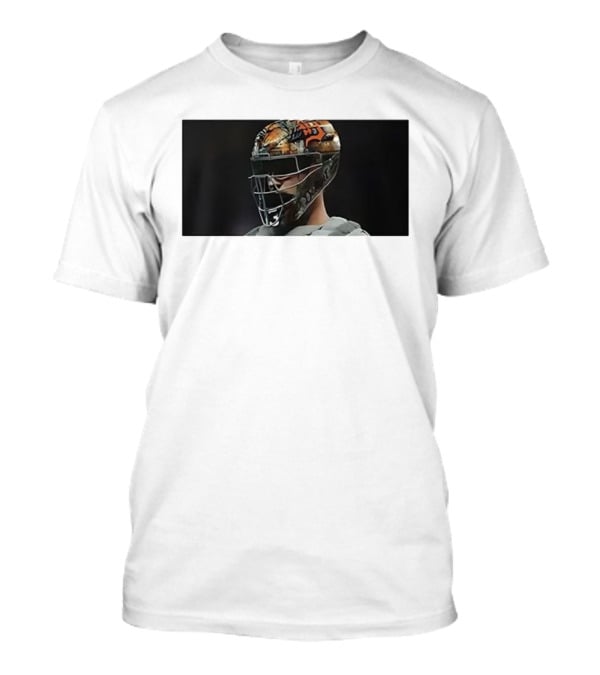 Dillon Dingler Number 13 Detroit Tigers Baseball Catcher Helmet T-Shirt