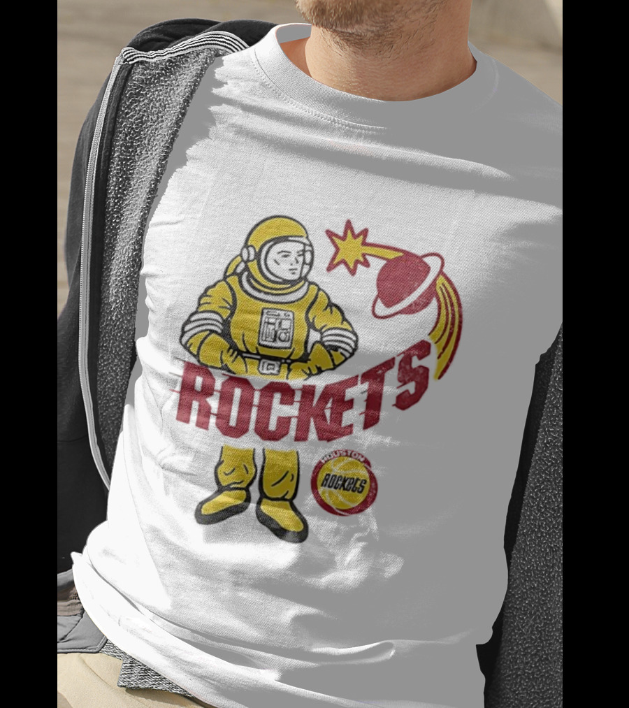 Houston Rockets Astronaut Iconic Space T-Shirt