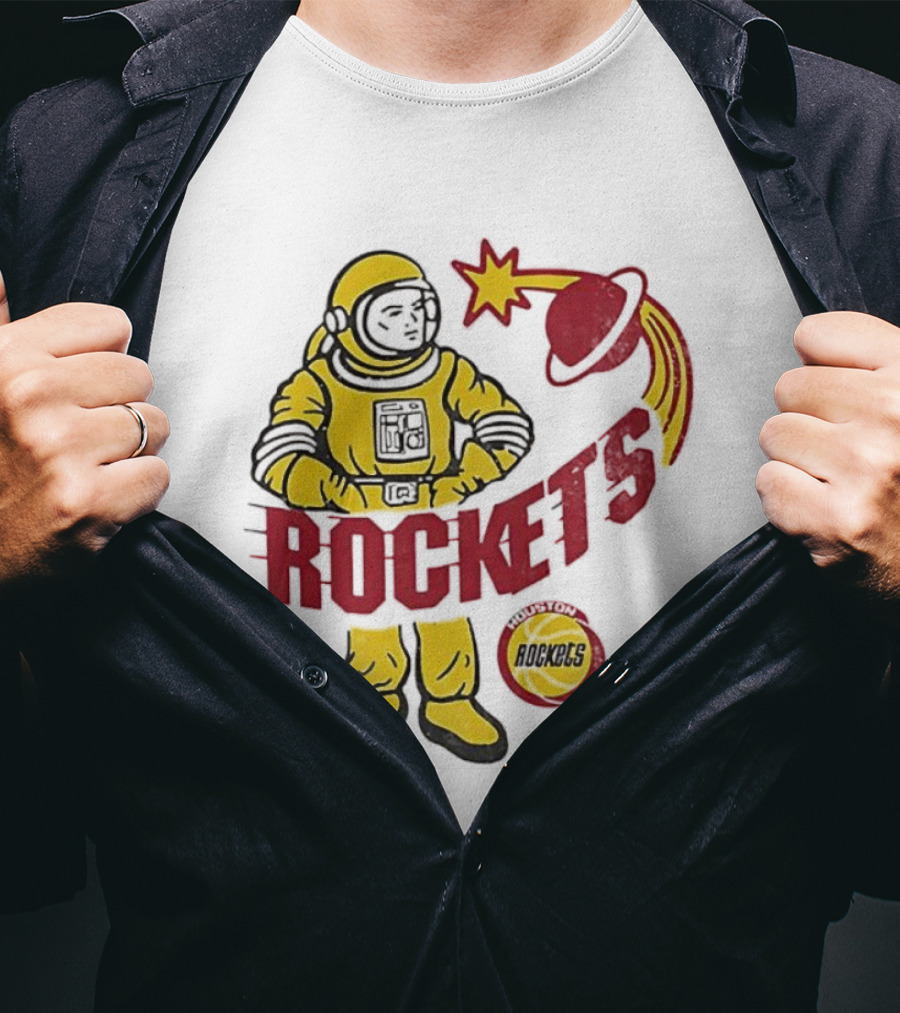 Houston Rockets Astronaut Iconic Space T-Shirt