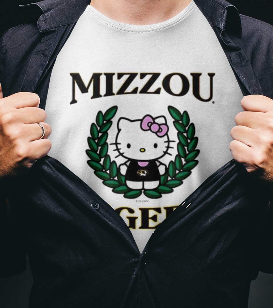 Mizzou Tigers Hello Kitty University Of Missouri Fan Collection T-Shirt