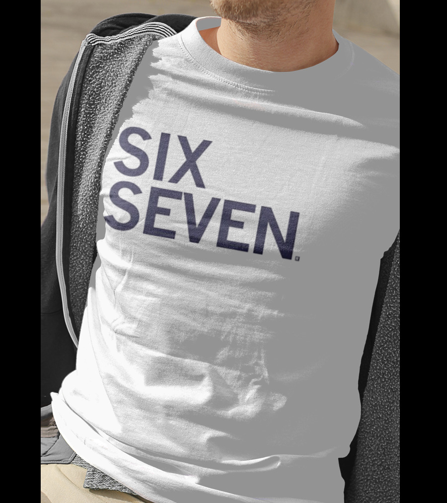 Six Seven 6 7 Text Iconic T-Shirt