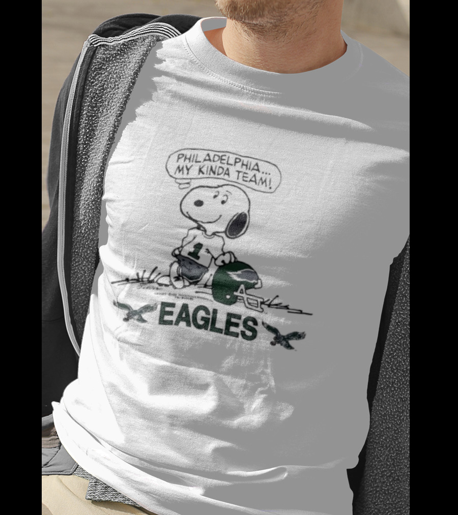 Philadelphia Eagles Snoopy Cool My Kinda Team T-Shirt