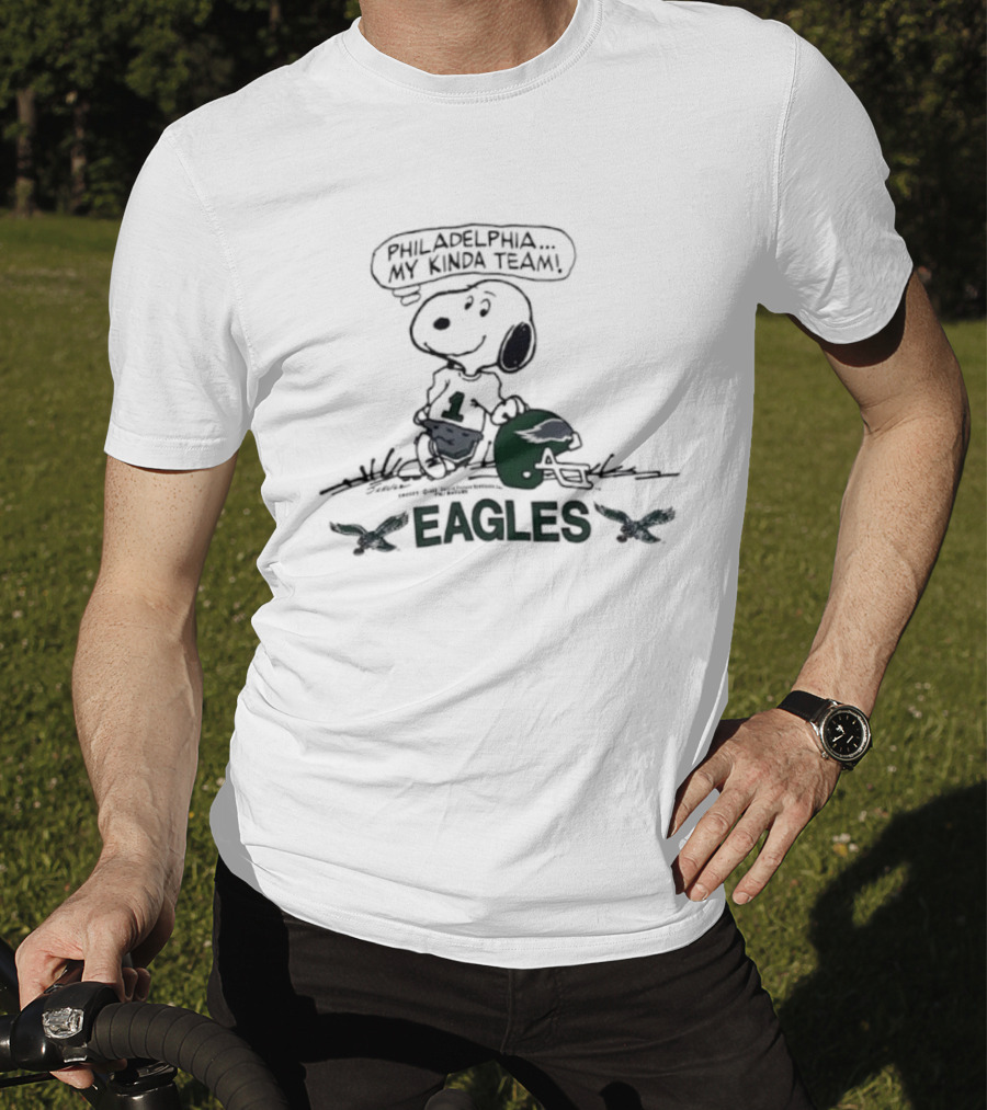 Philadelphia Eagles Snoopy Cool My Kinda Team T-Shirt