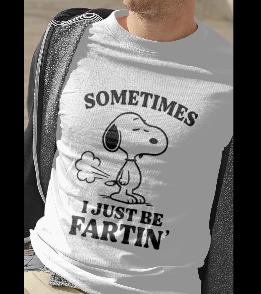 Snoopy Sometimes I Just Be Fartin' Peanuts Humor T-Shirt
