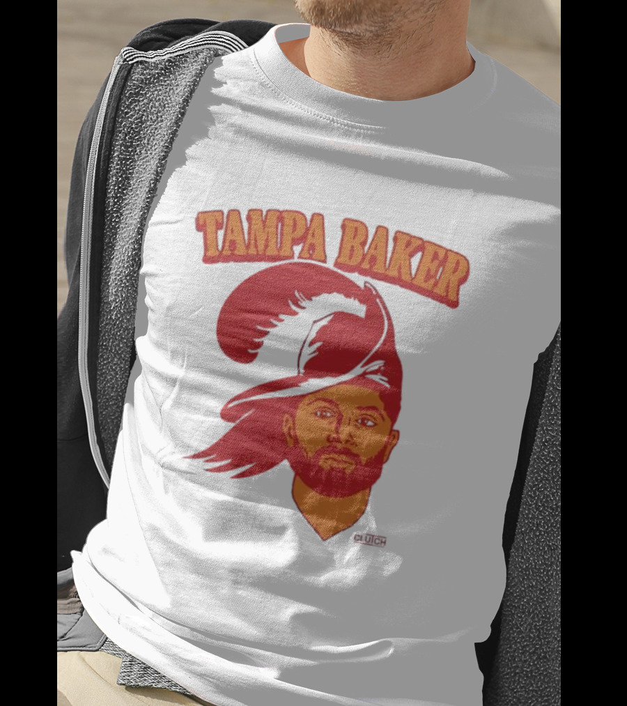 Tampa Baker Football Icon Illustration Buccaneers T-Shirt