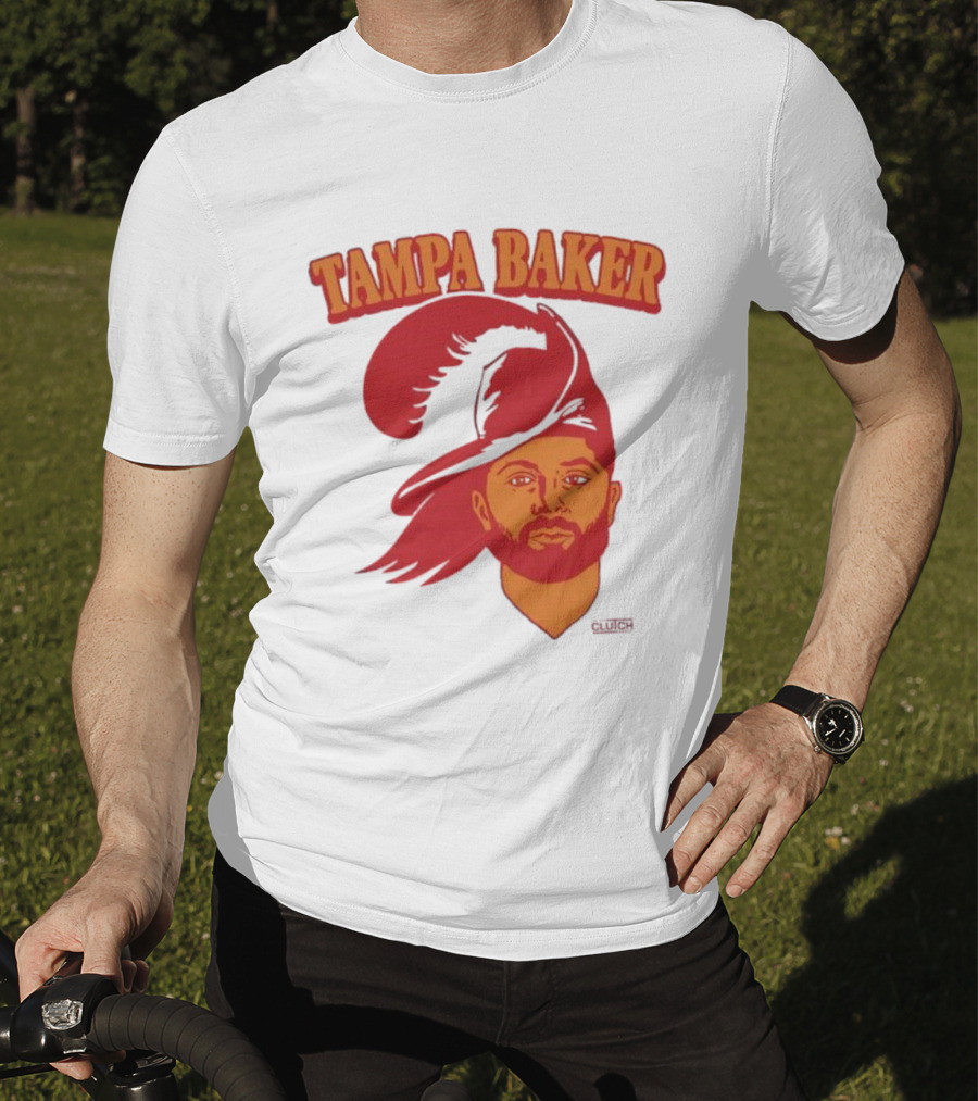 Tampa Baker Football Icon Illustration Buccaneers T-Shirt
