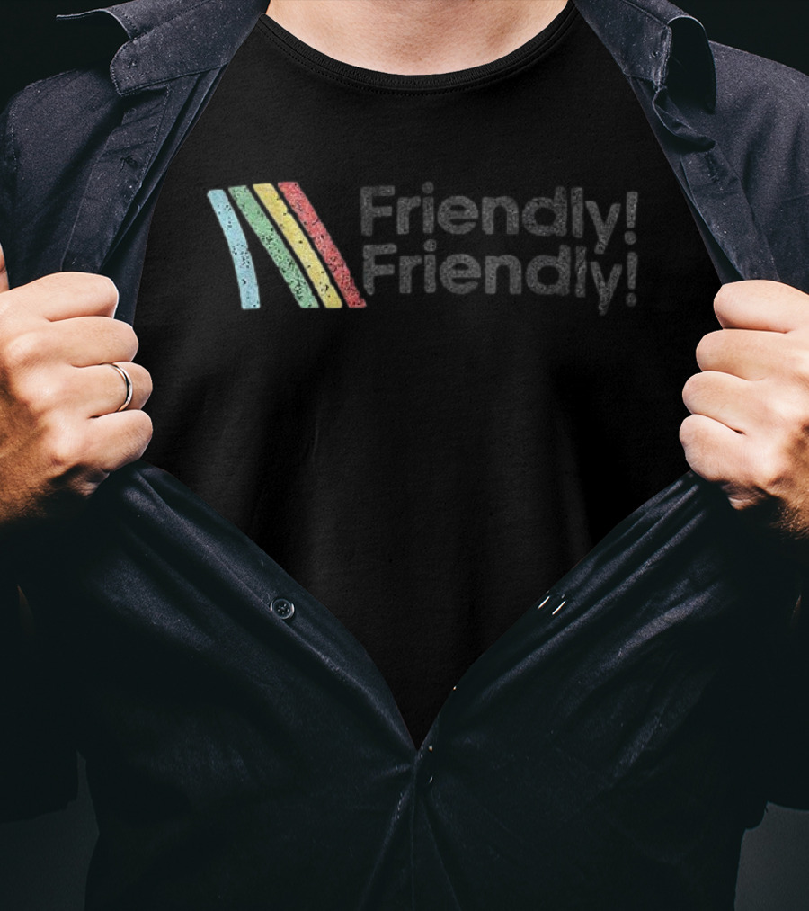 Arc Raiders Fanart Friendly Friendly Rainbow Stripes T-Shirt