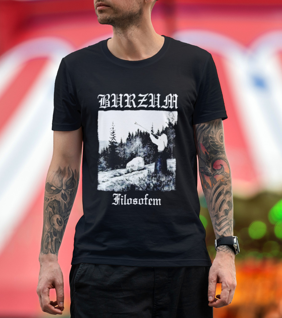 Burzum Filosofem Album Nordic Forest Scene T-Shirt