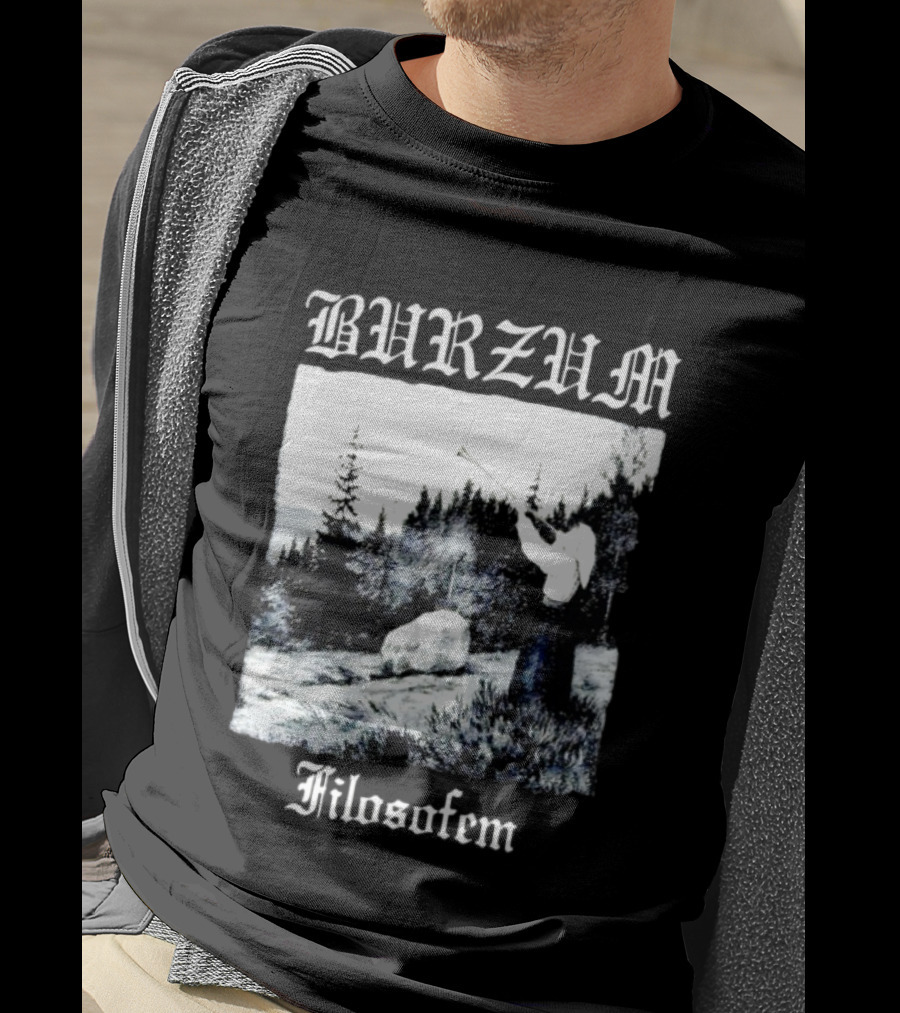 Burzum Filosofem Album Nordic Forest Scene T-Shirt