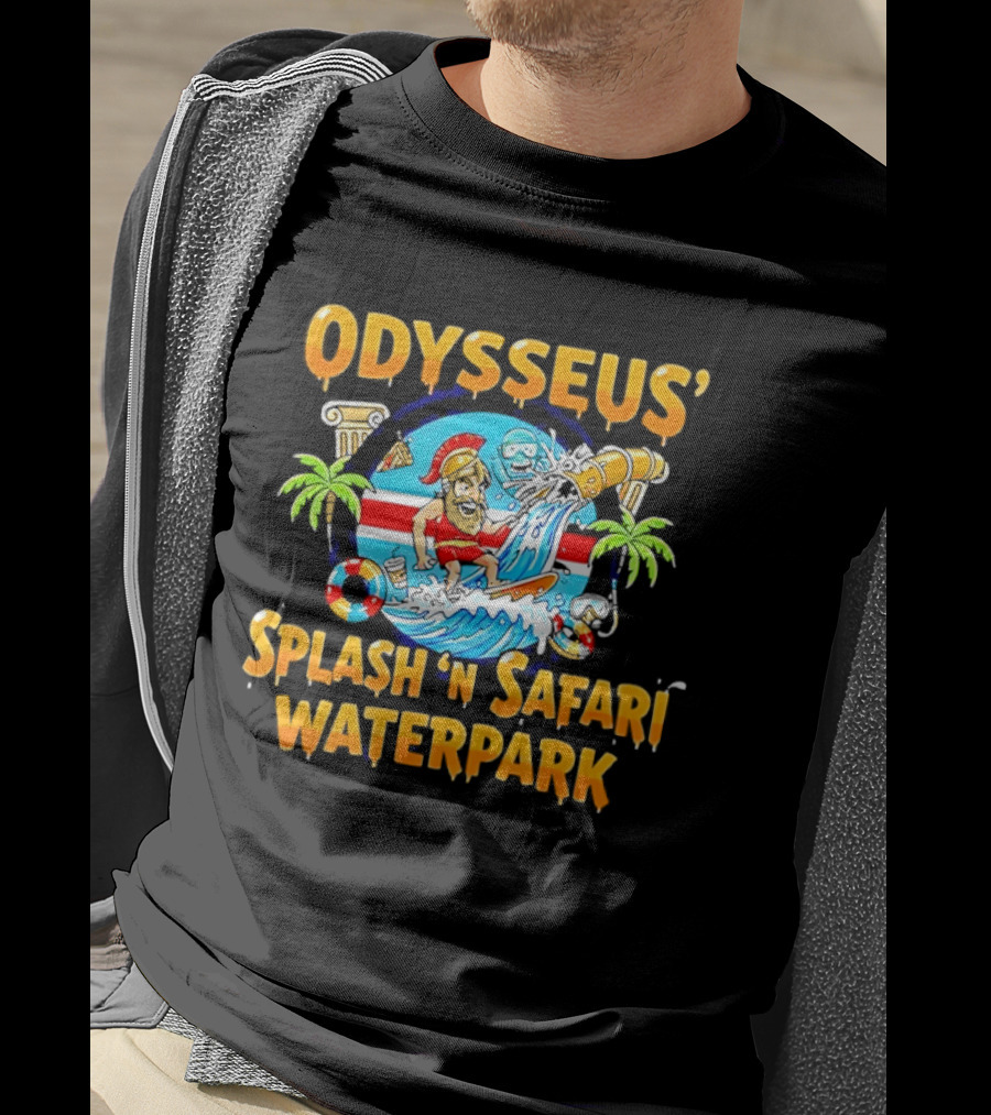 Odysseus Splash 'N Safari Waterpark Surfing Adventure Souvenir T-Shirt