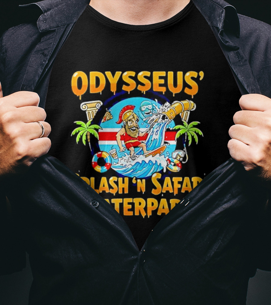 Odysseus Splash 'N Safari Waterpark Surfing Adventure Souvenir T-Shirt