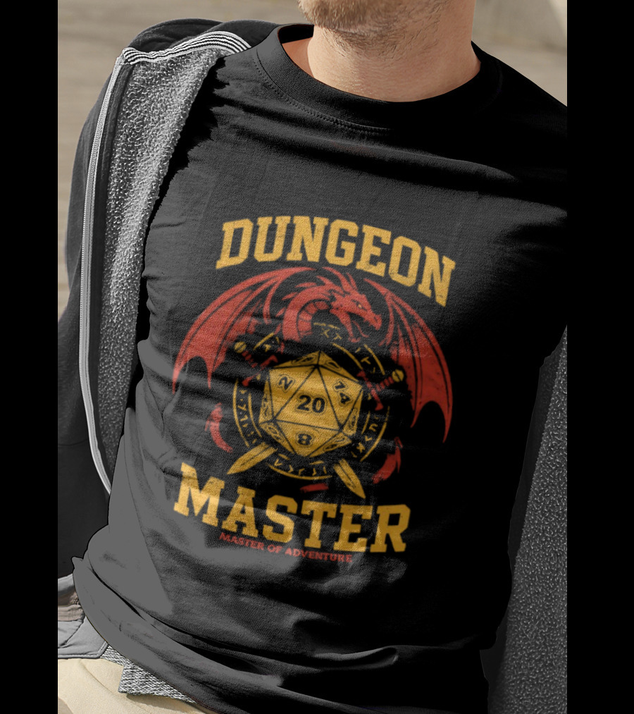 Dungeon Master D20 Dragon Master Of Adventure T-Shirt