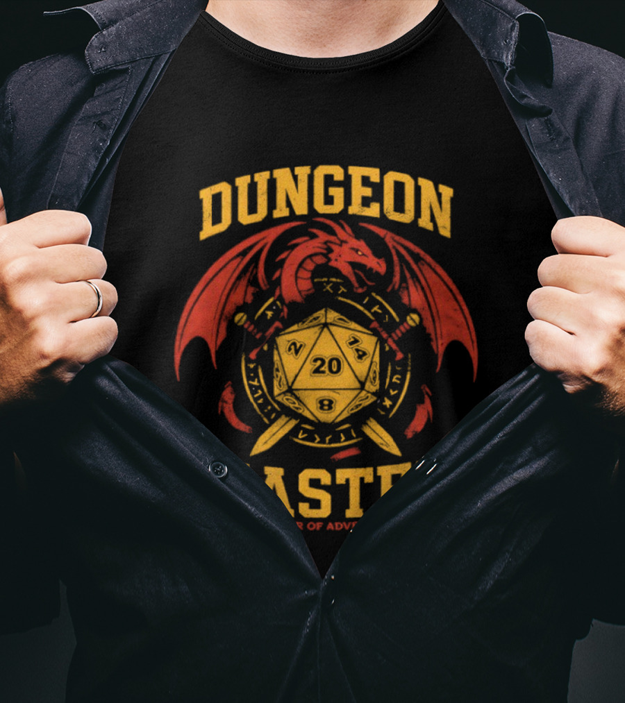 Dungeon Master D20 Dragon Master Of Adventure T-Shirt