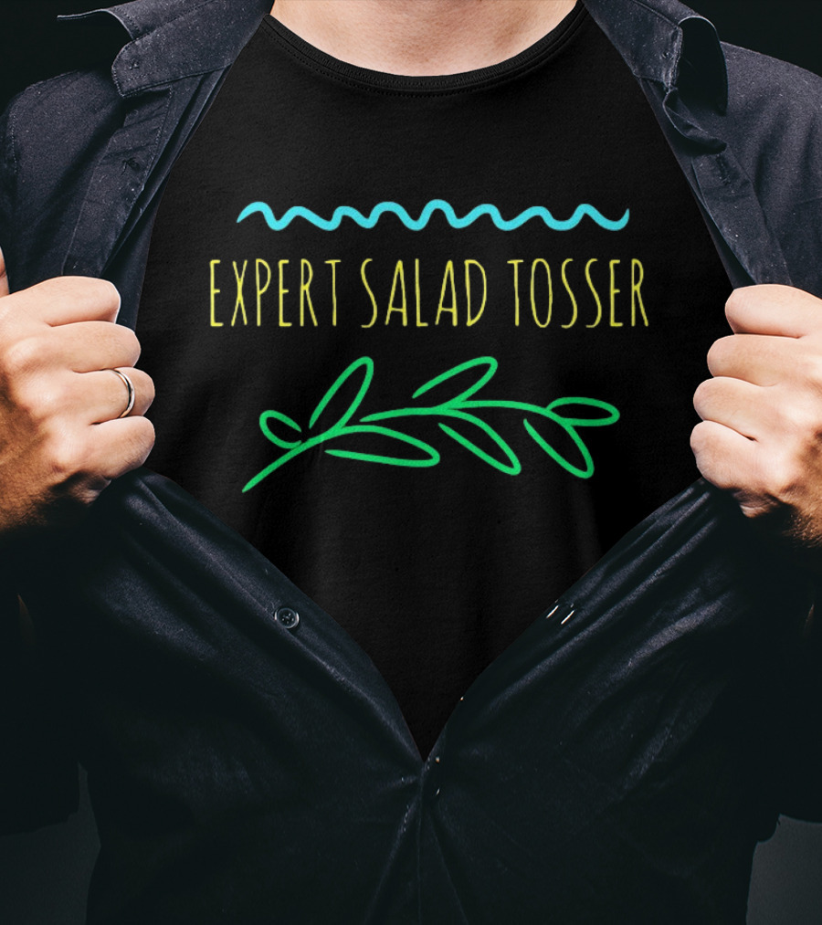 Expert Salad Tosser Wave Leaf T-Shirt